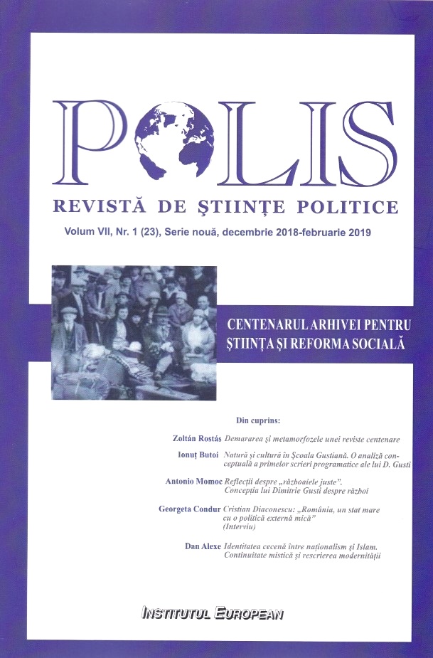 Why European values matter?
A cross-sectional study on the attitudes and preferences of the Romanian citizens towards 2019 EU elections Cover Image