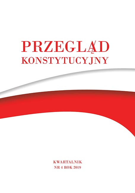 Second Cracovian Constitutional Symposium „Constitution and the rule of law. Theory and practice” (Cracow, September 28th, 2019) Cover Image