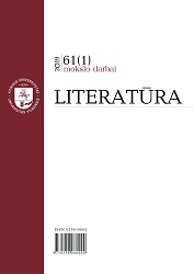 Chronicle of the Department of Lithuanian Literature of 2019 Cover Image