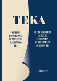 „Teka Komisji Historycznej”. Contituation Cover Image