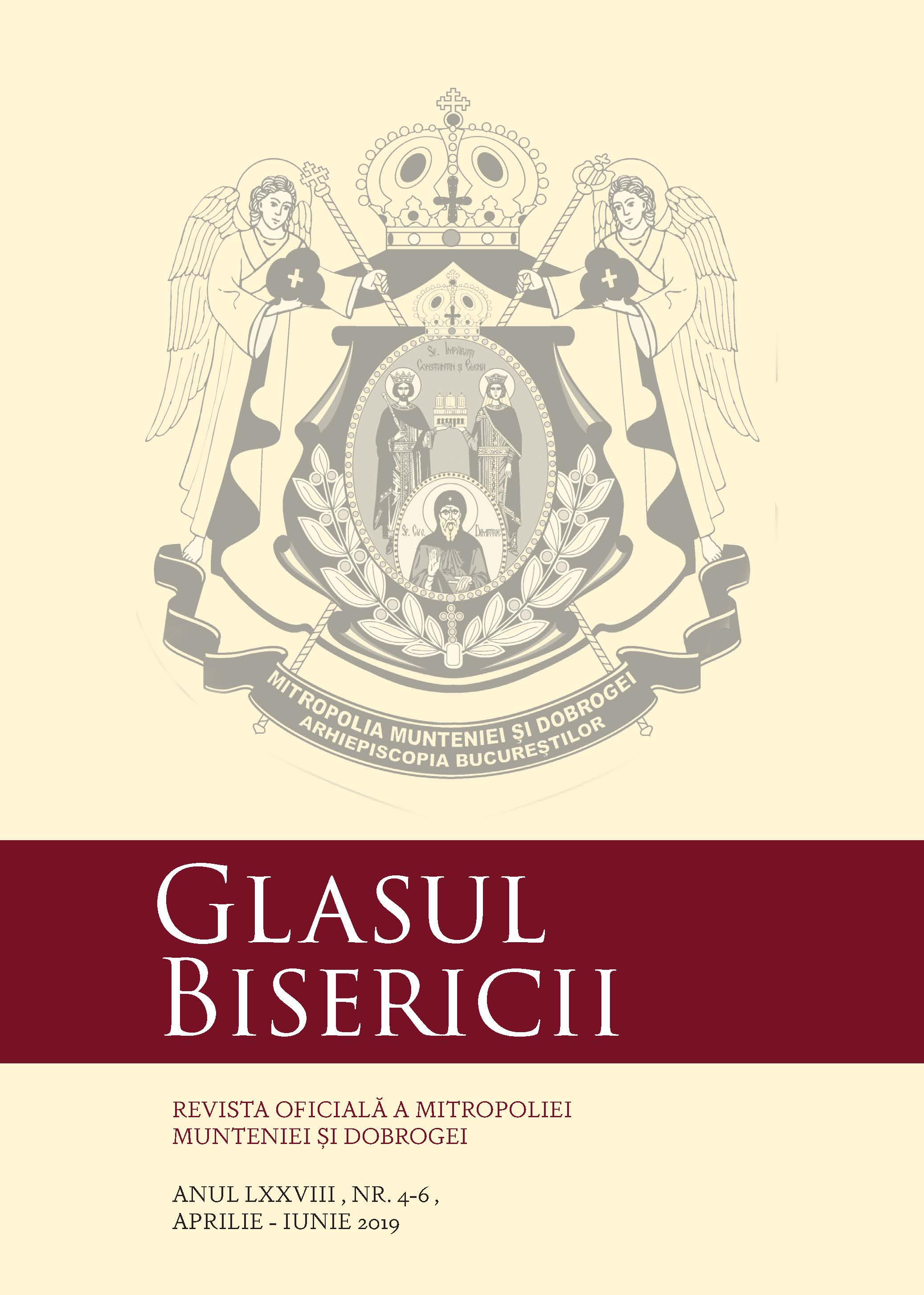 The Pastoral Letter of the Holy Synod of the Romanian Orthodox Church on the Sunday of Orthodoxy – 2019 Cover Image