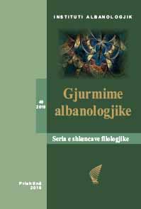 ABOUT THE SPEECH OF THE VILLAGE OF GREVË (SKRAPAR) - Ethno-linguistic aproach Cover Image