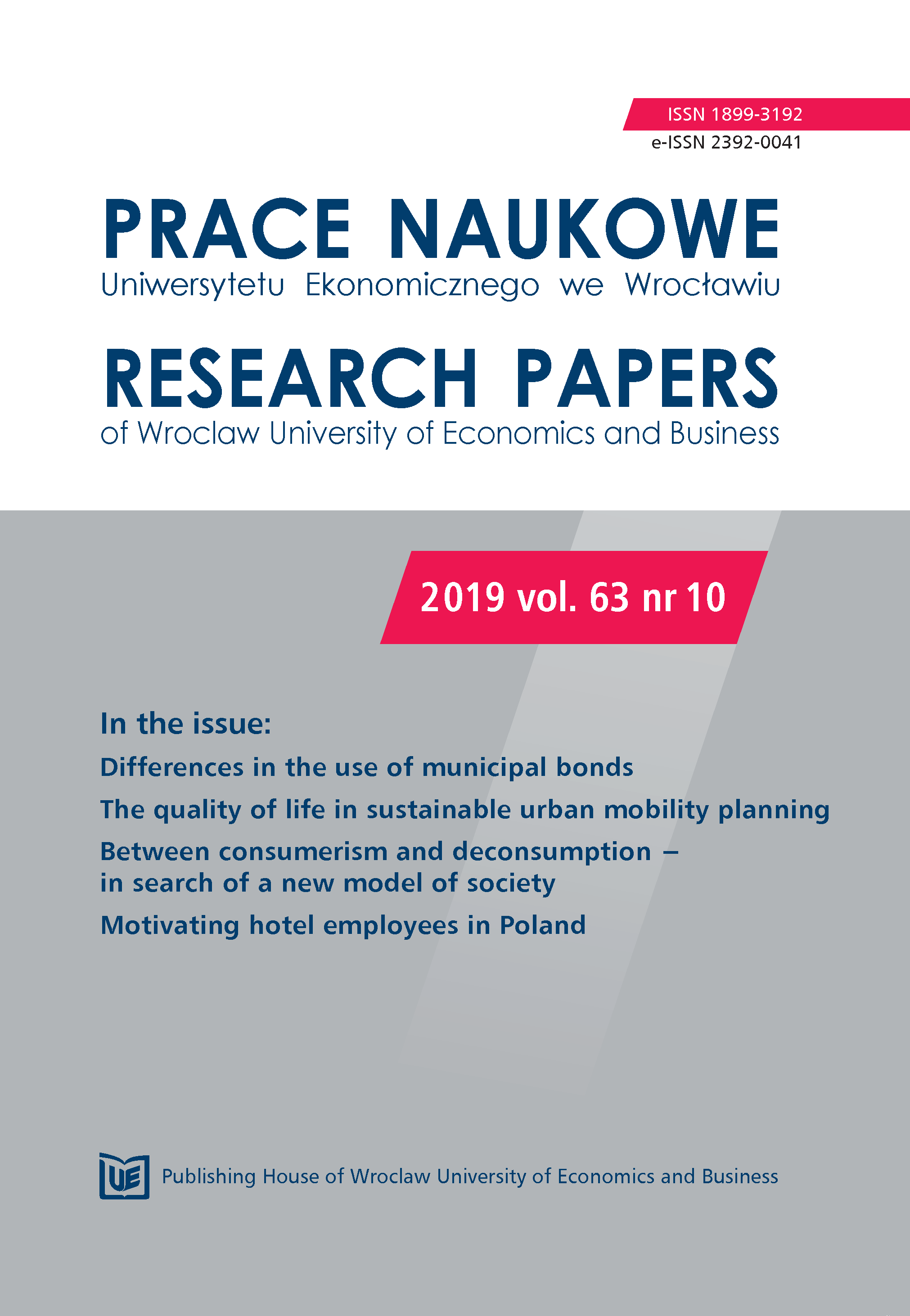 Differences in the use of municipal bonds by rural municipalities across the Polish territory Cover Image