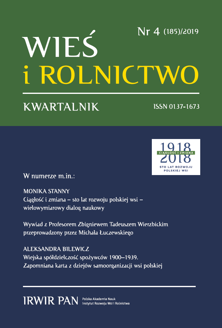 Ciągłość i zmiana – sto lat rozwoju polskiej wsi –
wielowymiarowy dialog naukowy