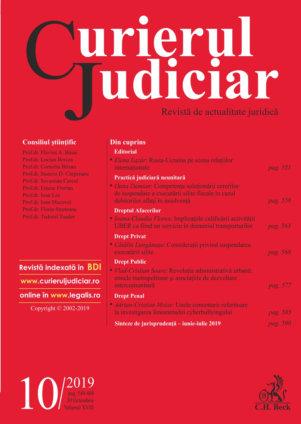 Sinteze de jurisprudenţă – Curtea Constituţională a României – Iunie-Iulie 2019