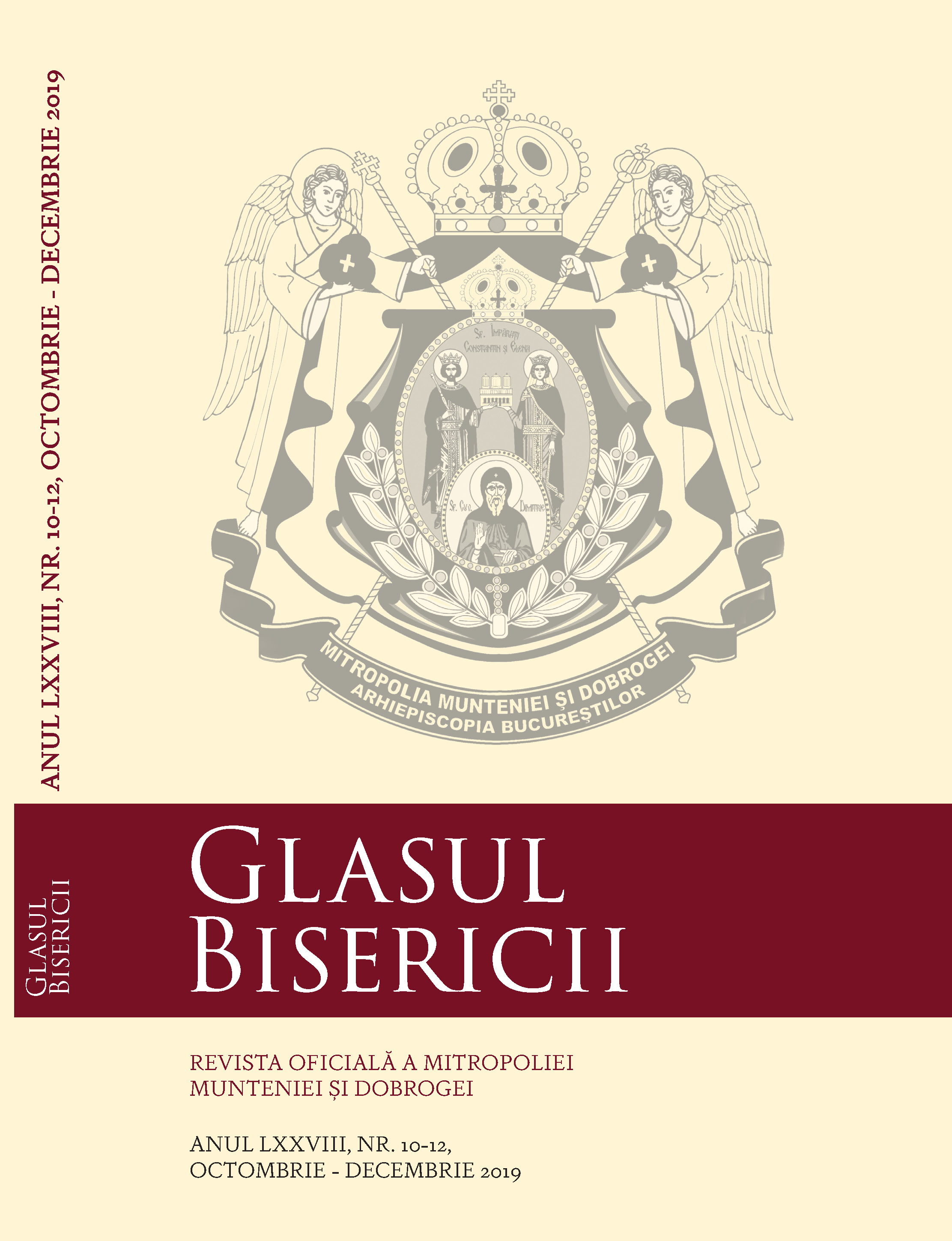 Less known aspects of the biography of Patriarch Nicodim Munteanu (1864-1948): the texts signed by him in the journal "Mitropolia Moldovei" in 1935, as Metropolitan of Moldova Cover Image