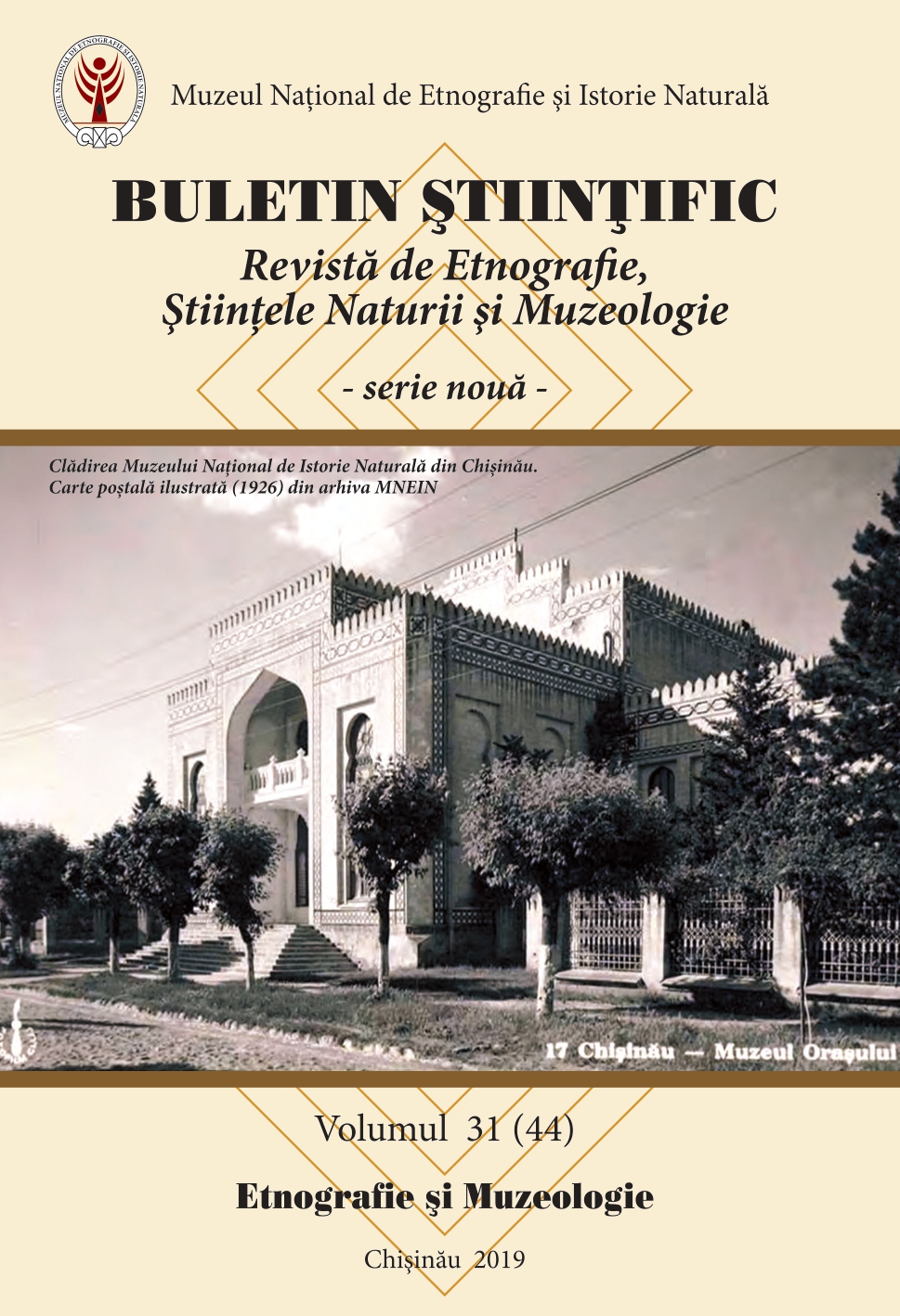 The journal “Bulletin of the Chișinău Eparchy” – contributions to the study of the Bessarabian ethno-folkloric heritage Cover Image