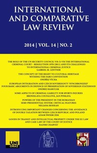 Procedural Regulation of Involuntary Hospitalization According to the Legal Order of the Czech Republic in Comparison with German Legislation Cover Image