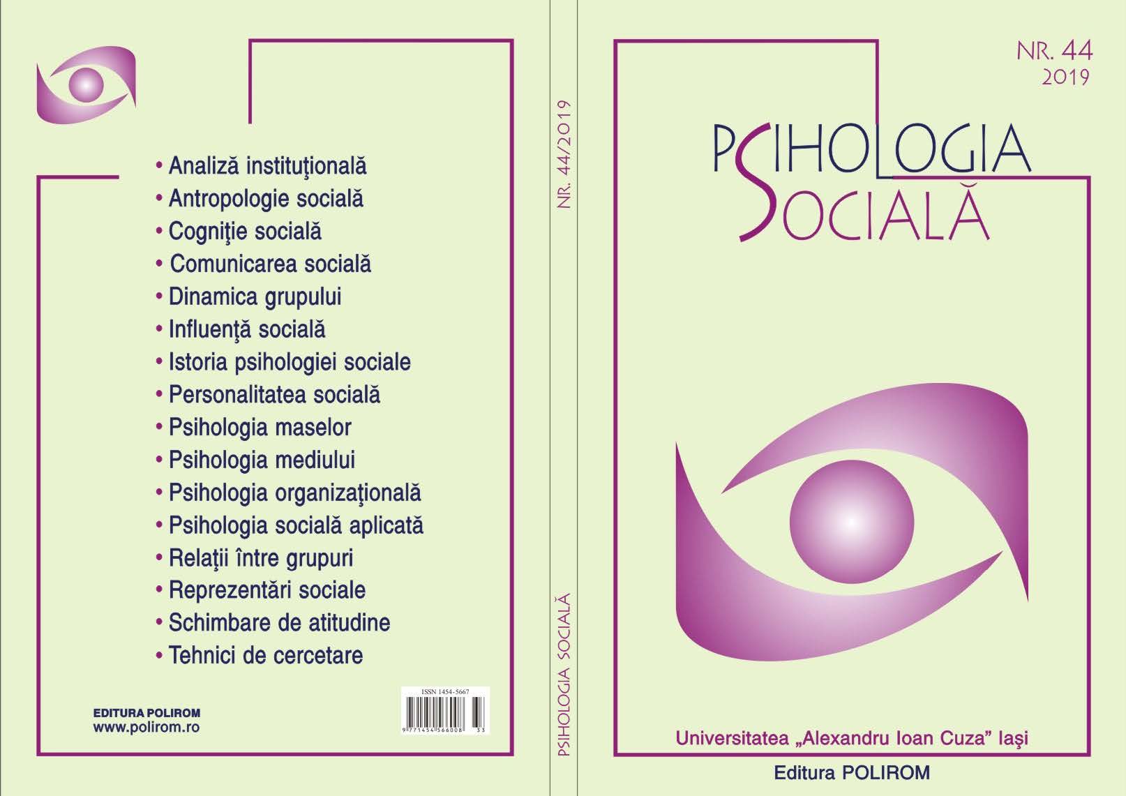 "The Humanities and Social Sciences in Bulgaria: Assessments and Foresight", Psihologia Socială, No. 46, December 2020 Cover Image