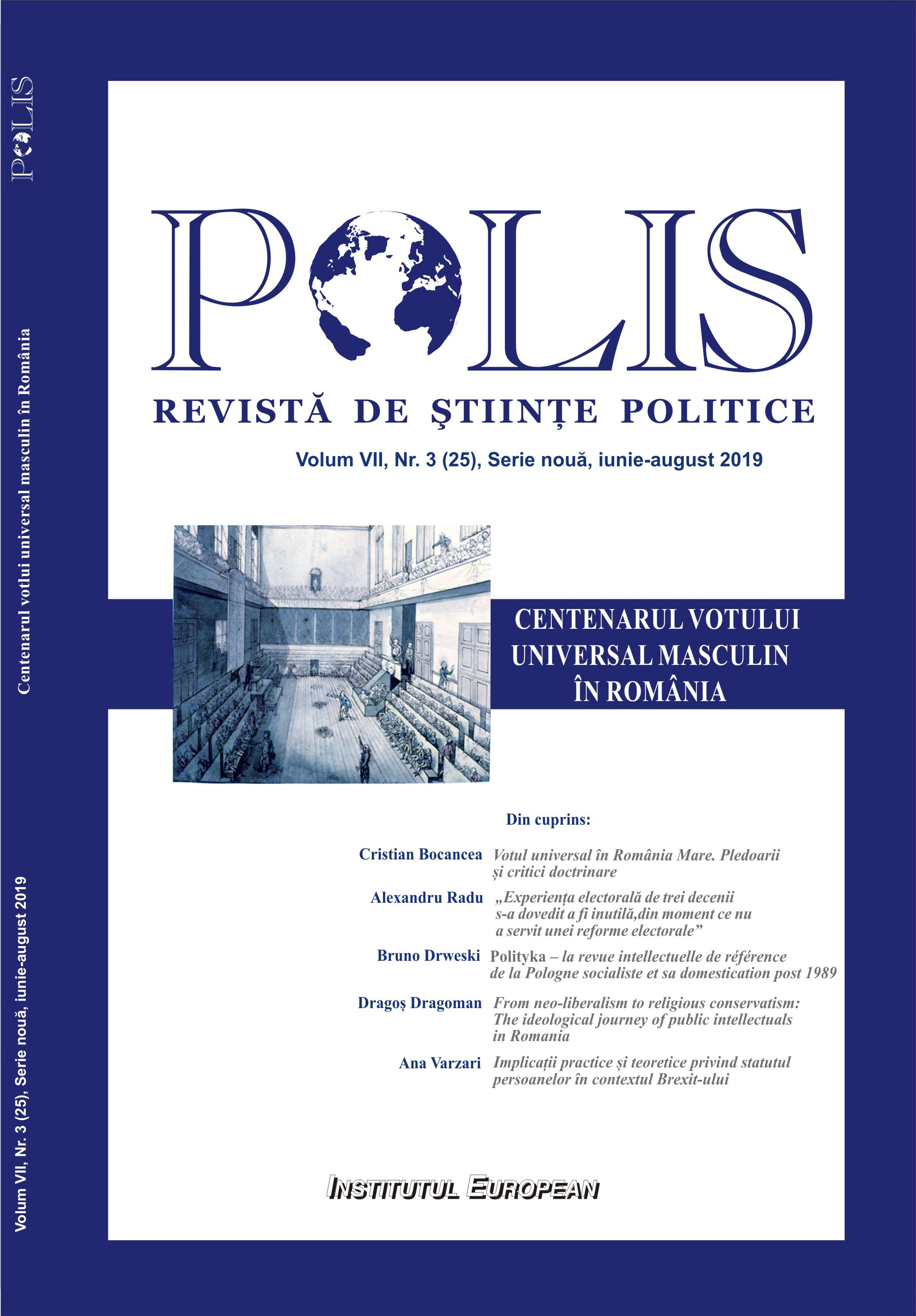 Parliamentary evolution or involution. Comparative analysis of the Parliament of Romania after the Grea  Union and the current one Cover Image