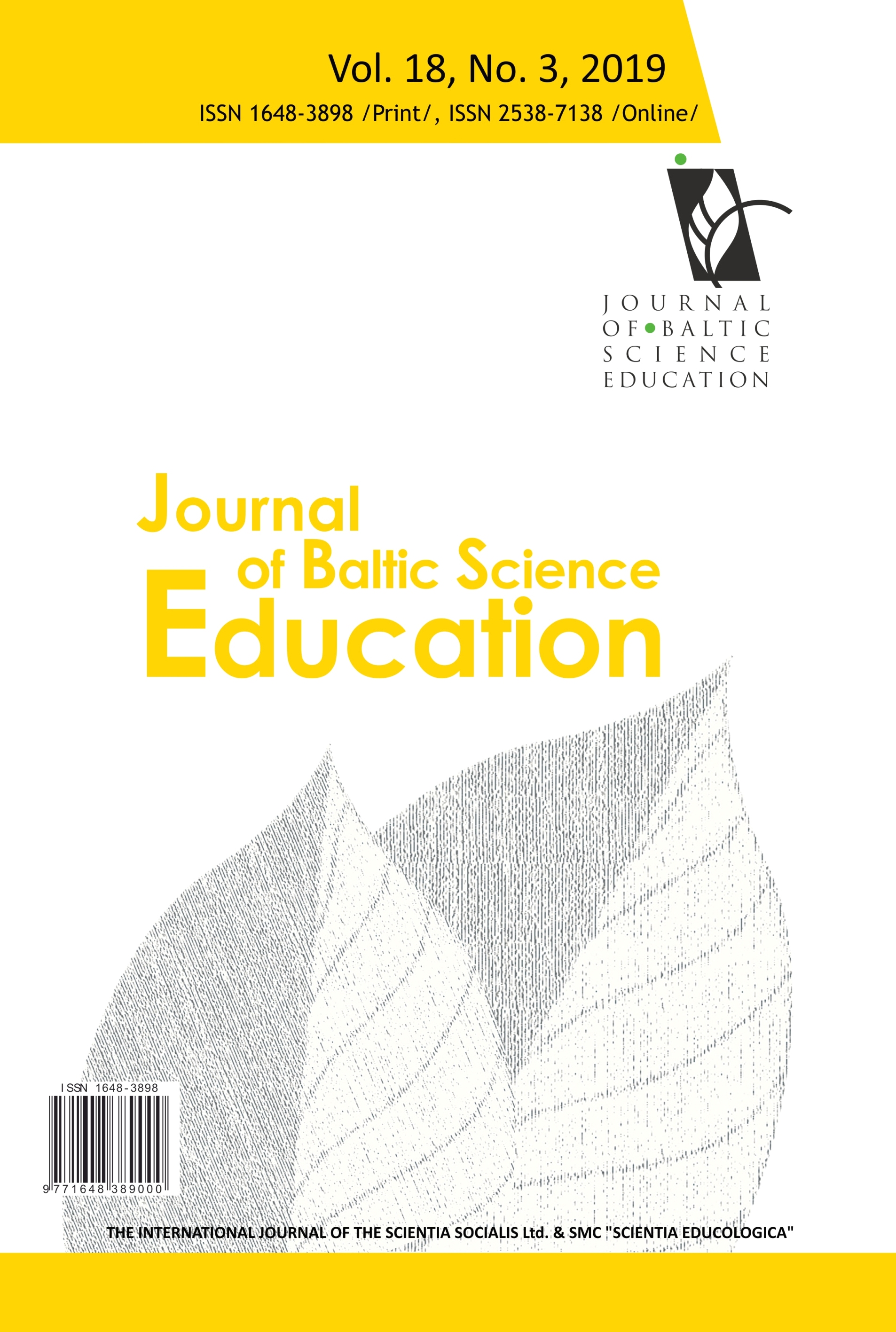 LEARNING ENVIRONMENT, STUDENTS’ BELIEFS, AND SELF-REGULATION IN LEARNING PHYSICS: STRUCTURAL EQUATION MODELING Cover Image