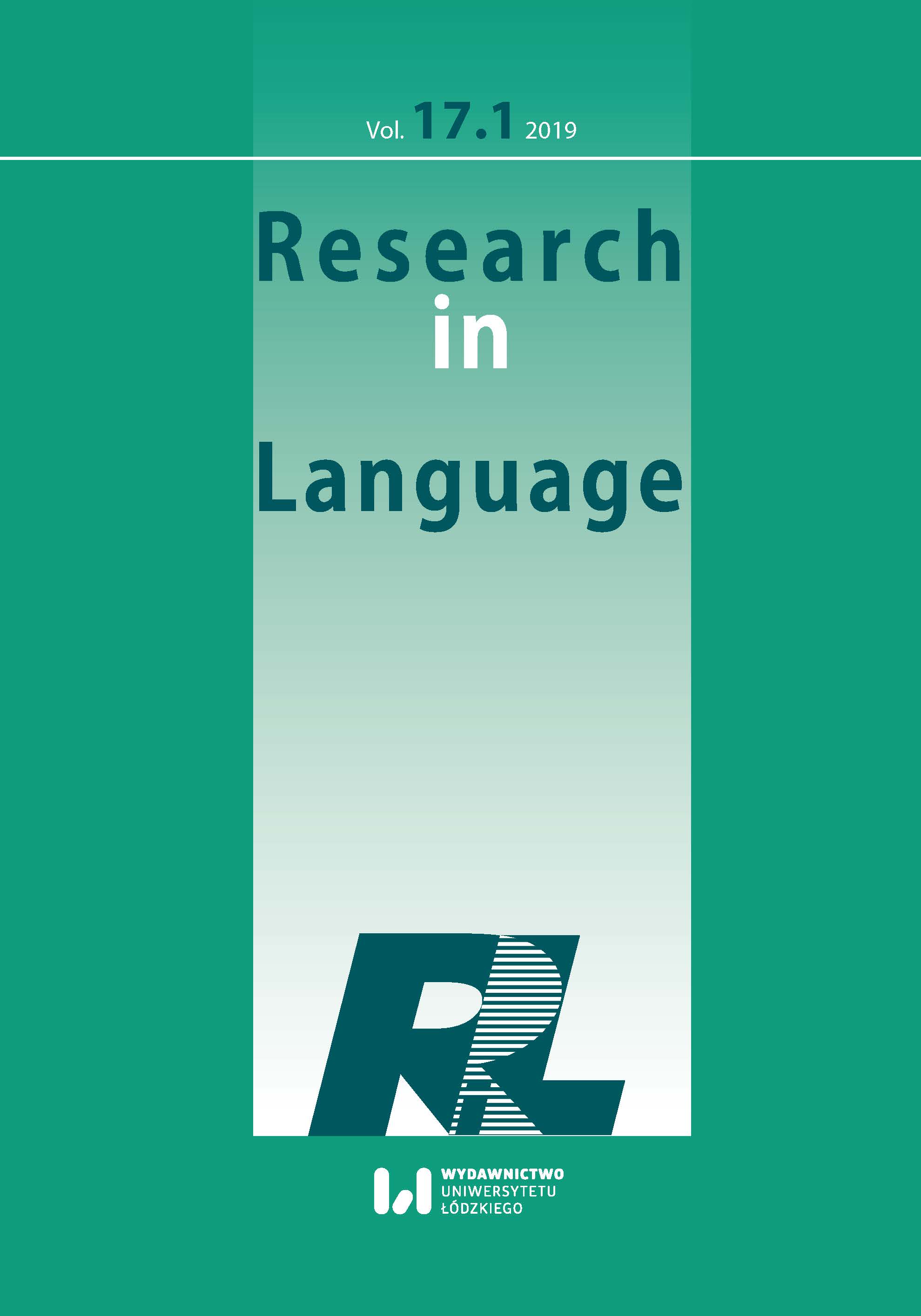 A Comparative Study of Political Communication in Televised Pre-Election Debates in Poland and the United States of America Cover Image