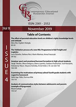 The effect of parental education levels on children's rights knowledge levels and attitude Cover Image