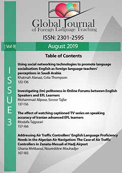 Investigating (Im)politeness in online forums between English speakers and English as a foreign language learners Cover Image