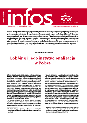 Lobbying and its institutionalisation in Poland Cover Image