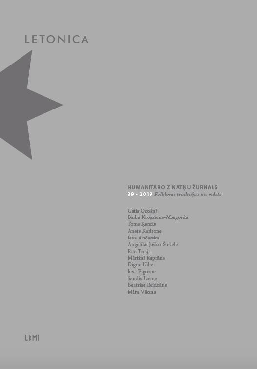 The Creative Turn in Latvian Folklore Studies Cover Image