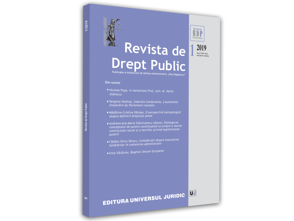 The Financial Autonomy of the Romanian Parliament Cover Image