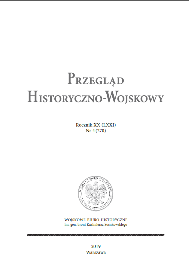 The Beginnings of the „Military Historical Review” (1929–1939) Cover Image