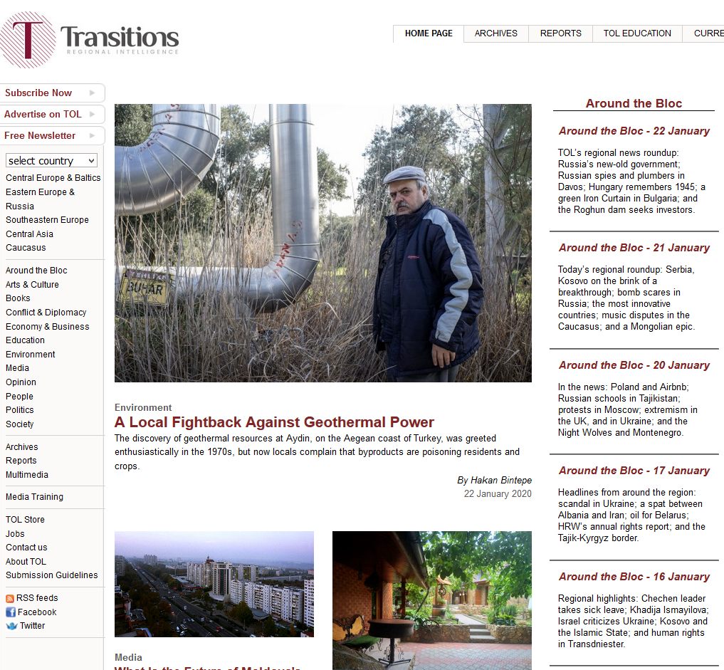 Transitions Online_Around the Bloc-14 January Cover Image