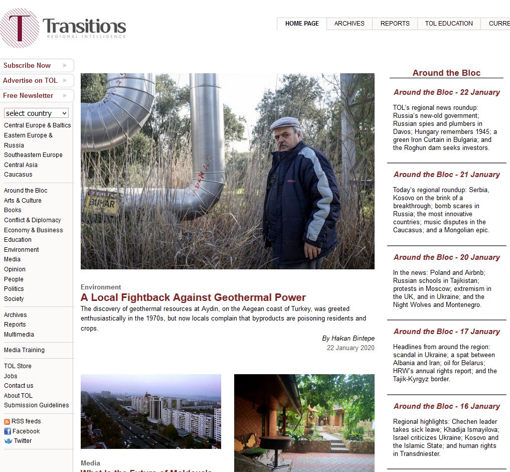 Transitions Online_Around the Bloc-15 January Cover Image