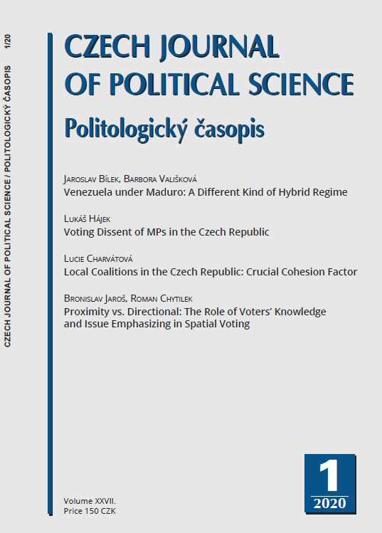 Proximity vs. Directional: The Role of Voters’ Knowledge and Issue Emphasizing in Spatial Voting Cover Image