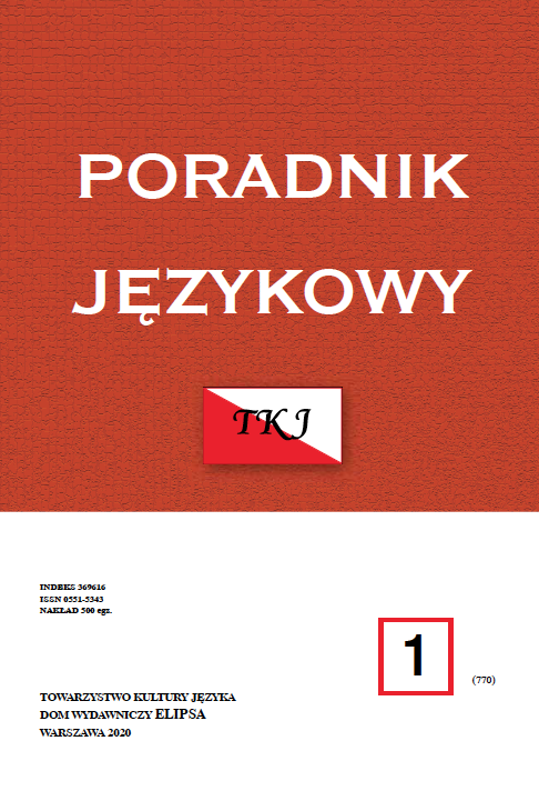 Life of words on the example of the lexical resource of Rozprawy literackie (Literary treatises) by Maurycy Mochnacki. I. Preliminary issues Cover Image