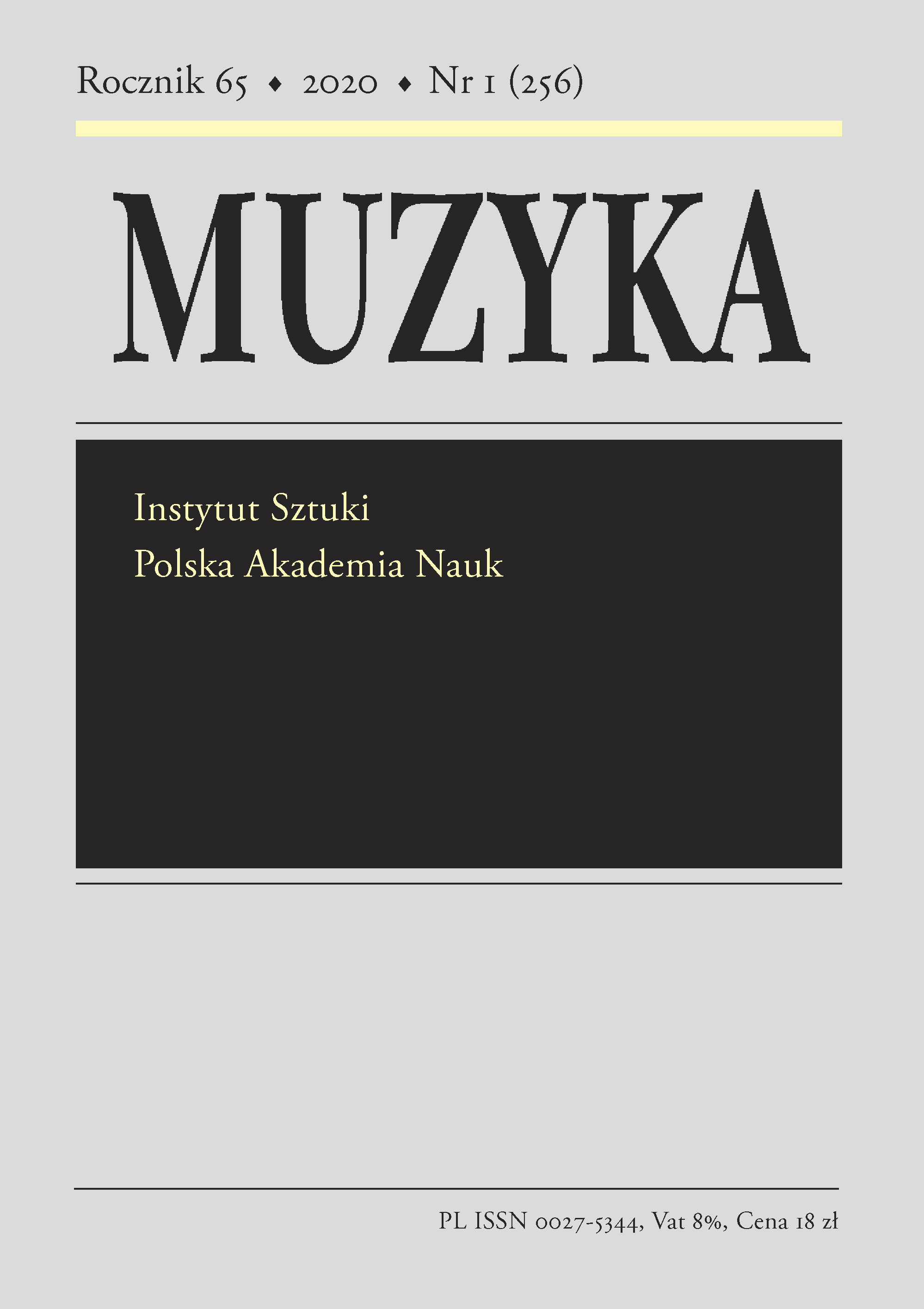 An unresearched Gradual from St Johns’ Church in Toruń – A contribution to the study of music sources in Chełmno Diocese in the Middle Ages Cover Image