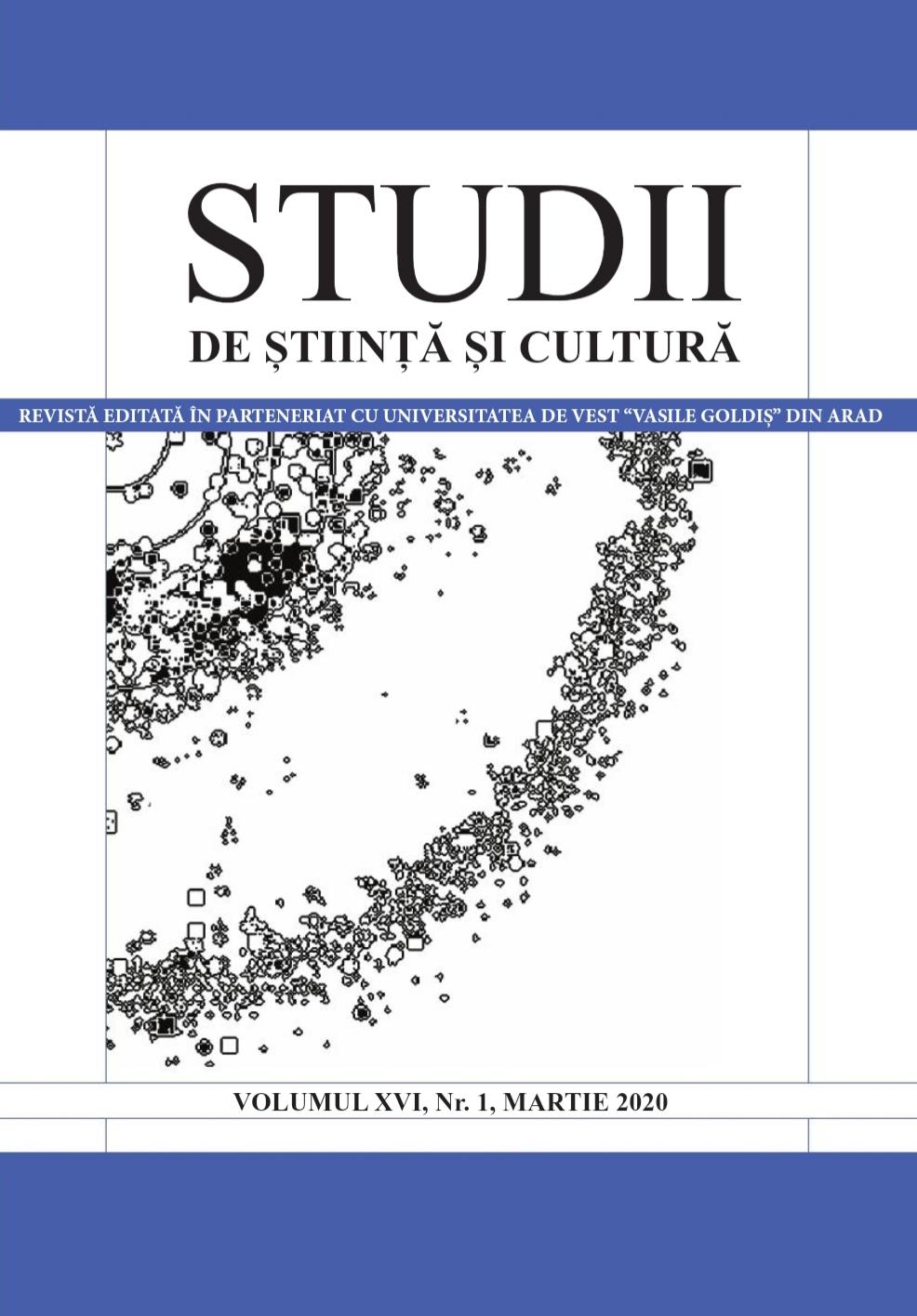 2020 SUBSCRIPTIONS FOR THE REVIEW “STUDIES OF SCIENCE AND CULTURE” Cover Image