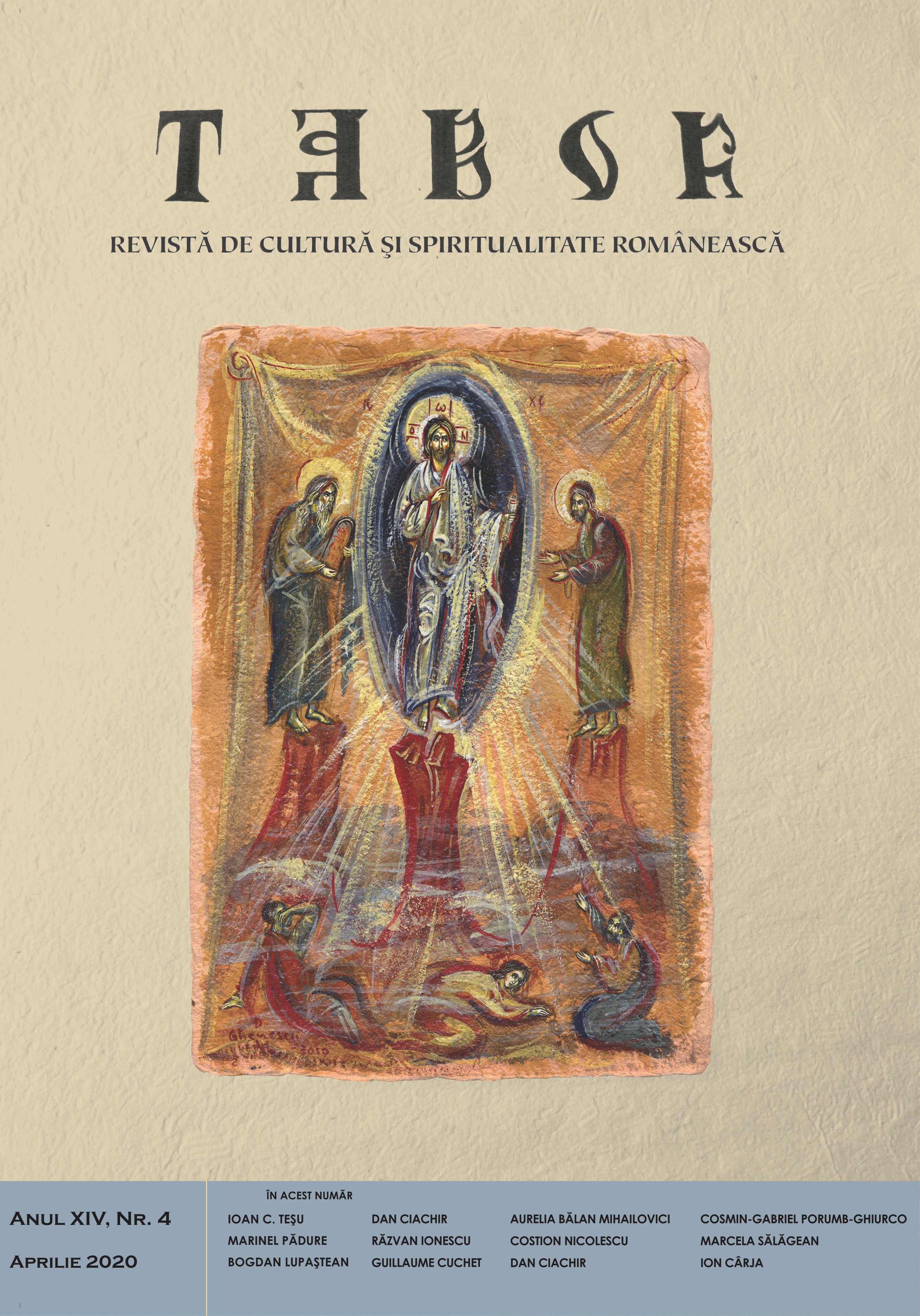 Book Review to Calendarul Renaşterea 2020, volum îngrijit de Pr. Iustin Tira, Cluj-Napoca, Editura Renaşterea, 2020, 458 p. Cover Image