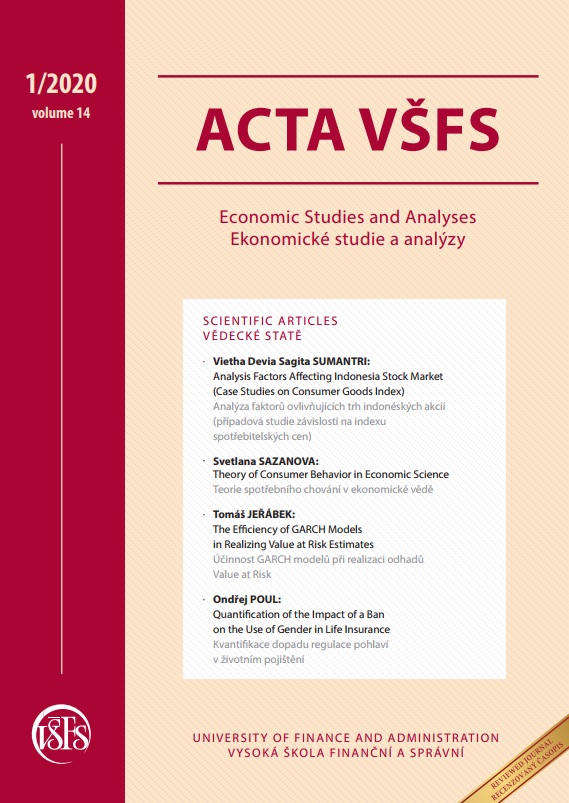 Theory of Consumer Behavior in Economic Science Cover Image