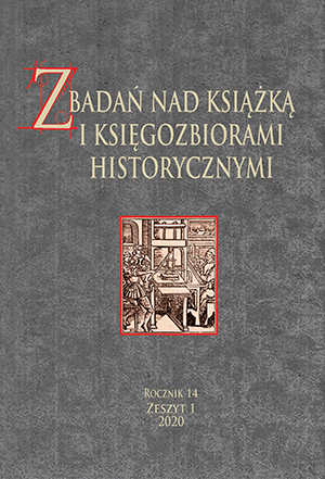 The function of Warsaw music prints published in the years 1875- 1918. Case study of the four largest collections stored in the Main Library of the Stanisław Moniuszko Music Academy in Gdańsk Cover Image