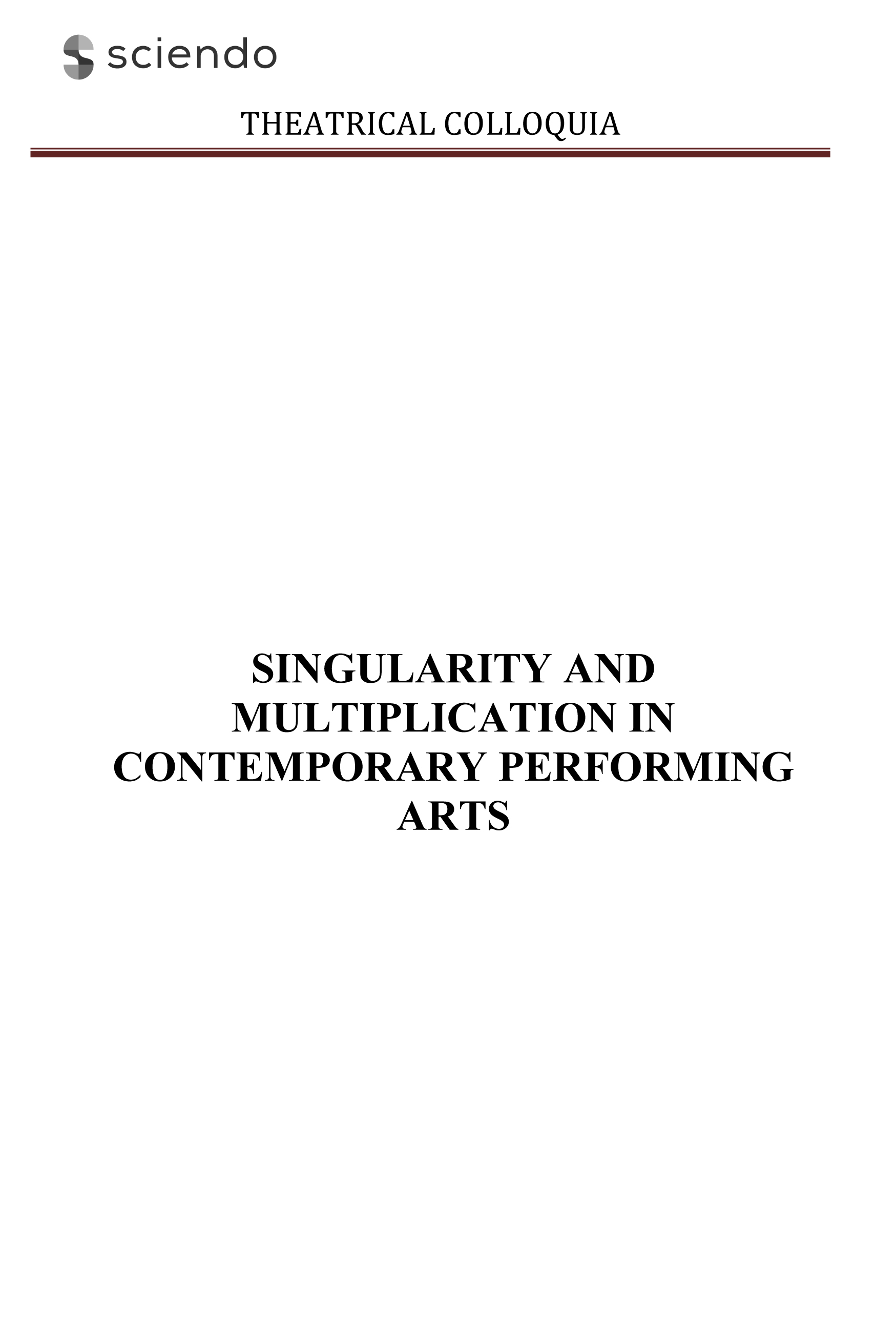 Particularity and Proliferation of Stroboscopic Elements in the Visual, Performing and Cinematographic Arts Cover Image