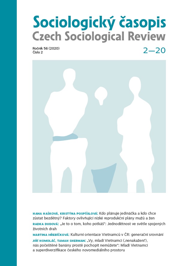 Who Wants to Have Just One child and Who Wants to Remain Childless? The Factors behind Men’s and Women’s low-fertility Intentions Cover Image