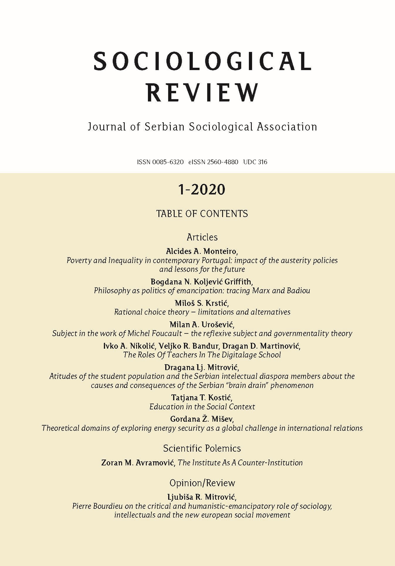 Poverty and Inequality in contemporary Portugal: impact of the austerity policies and lessons for the future