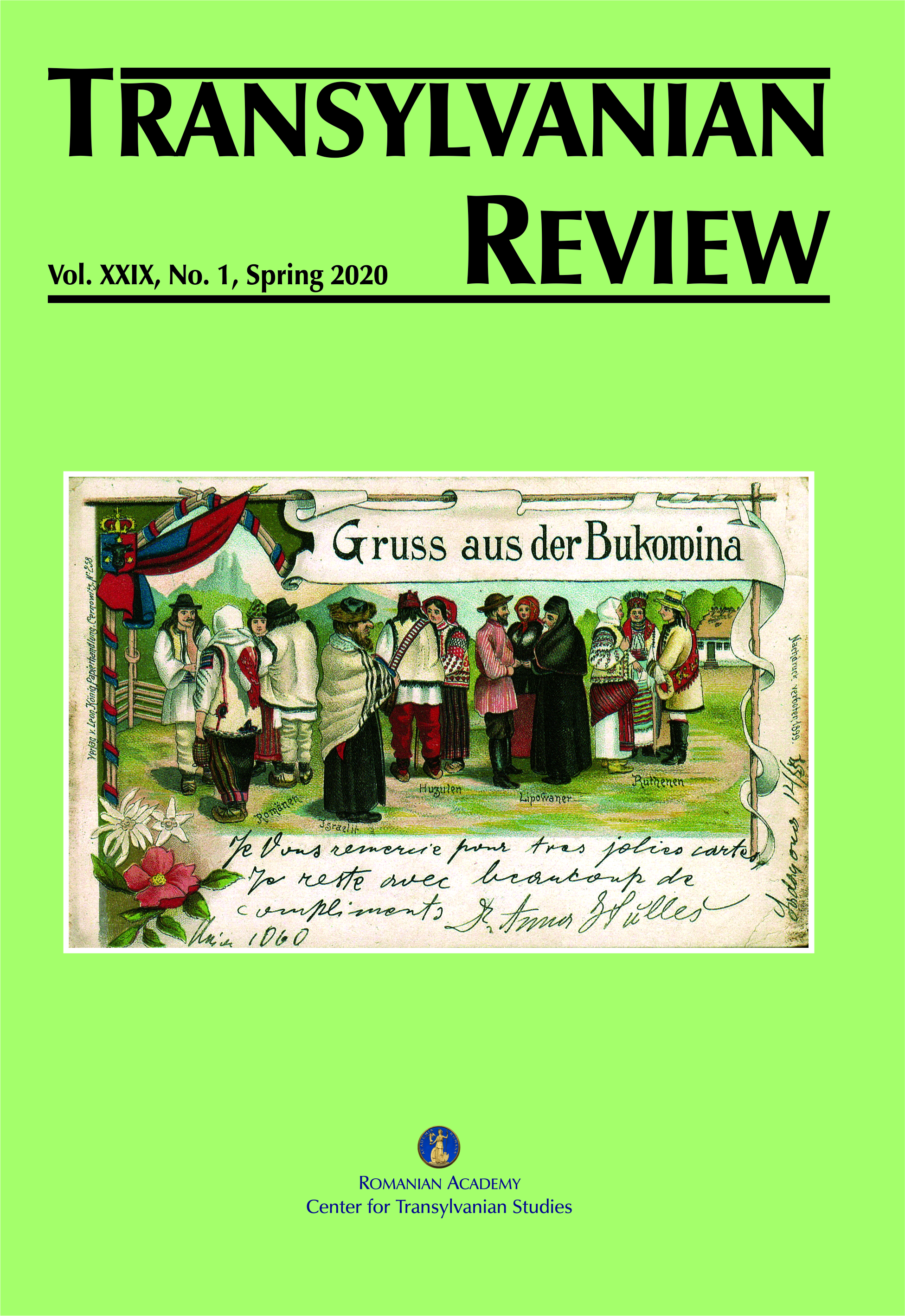 The Union of Transylvania with Romania  in the Discourse to the Central Press  of the First Interwar Decade (1919–1929) Cover Image