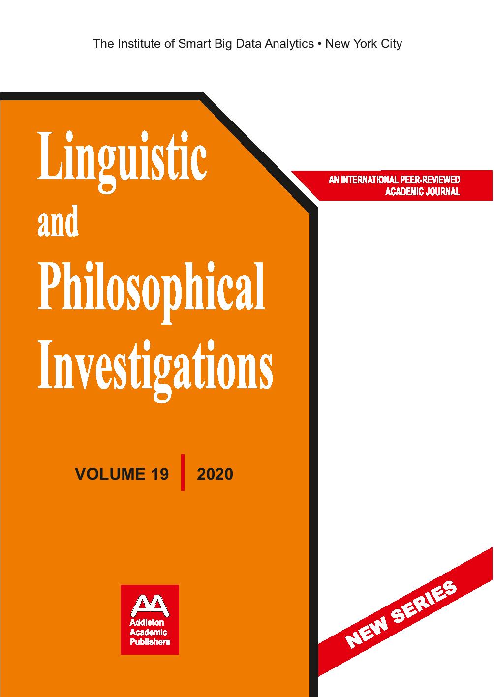 CONFUSING SUBJECTIVE WITH OBJECTIVE CRITERIA OF CORRECTNESS: A PHILOSOPHICAL APPROACH TO THE “TIP-OF-THE-TONGUE” PHENOMENON Cover Image