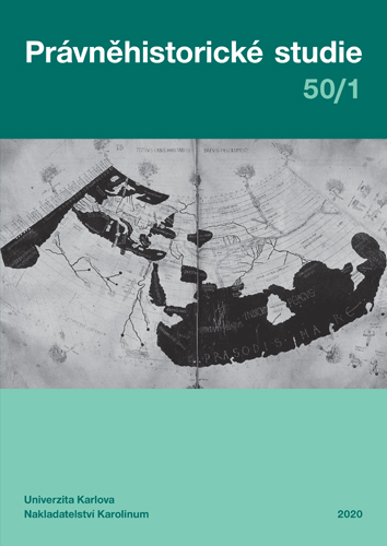 Contents of Právněhistorických studií 1–49 Cover Image
