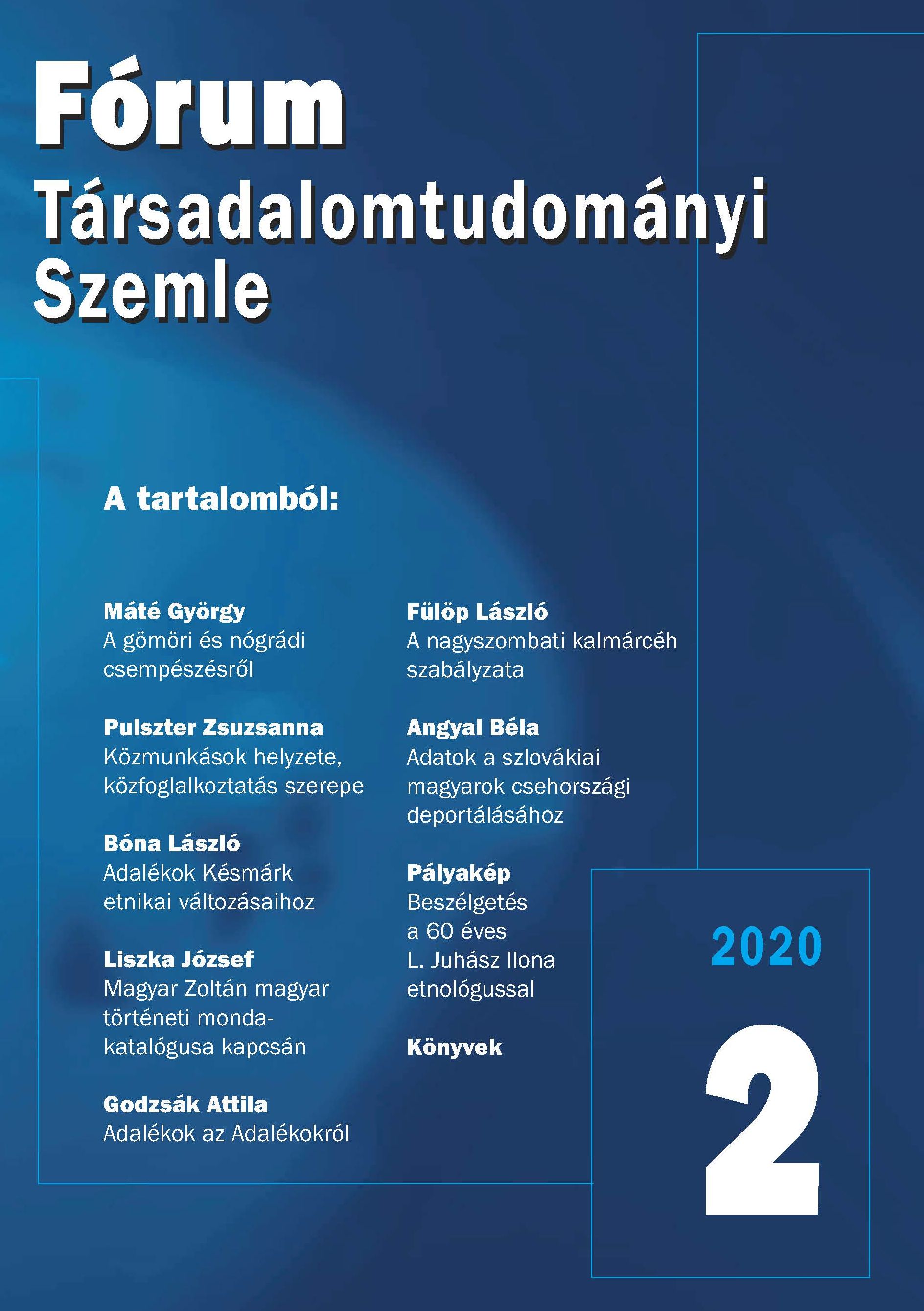 Data on the History of the Deportation of Hungarians in Slovakia to the Czech Lands 1946–1949 (Part 3) Cover Image