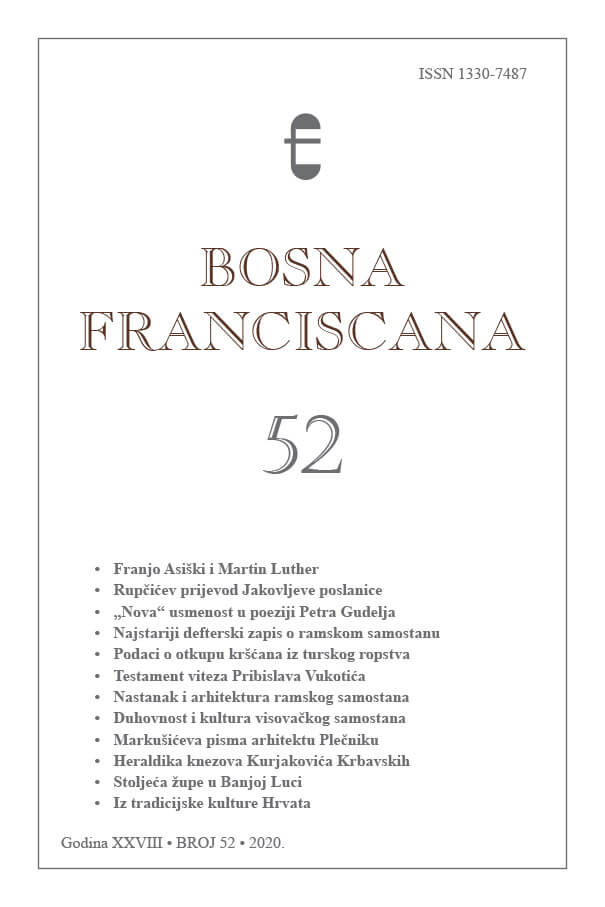 „Malo neuk, malo Bošnjak, malo fratar!“. Pisma fra Josipa Markušića Josipu Plečniku 1932–1935.