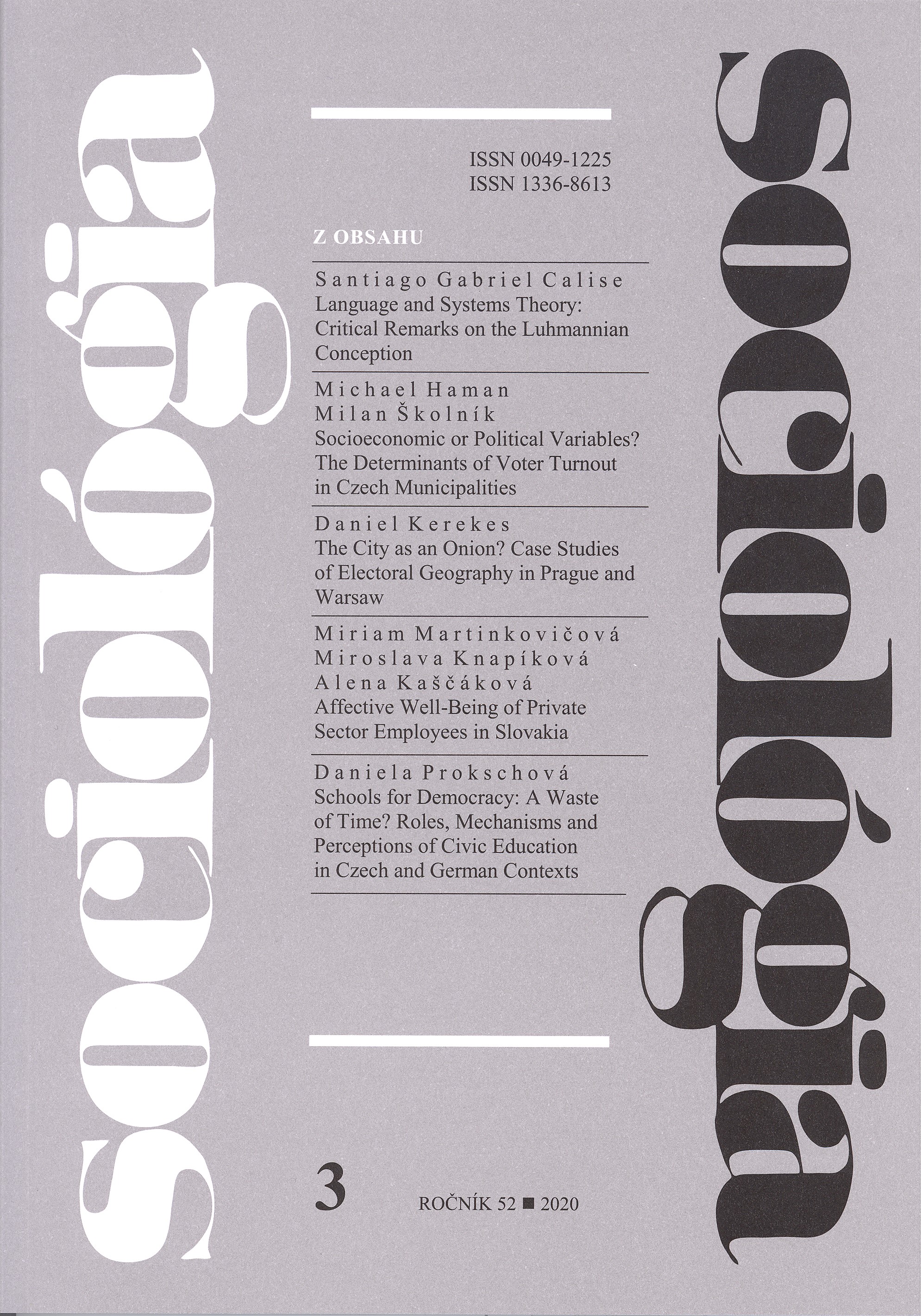 Socioeconomic or Political Variables? The Determinants of Voter Turnout in Czech Municipalities