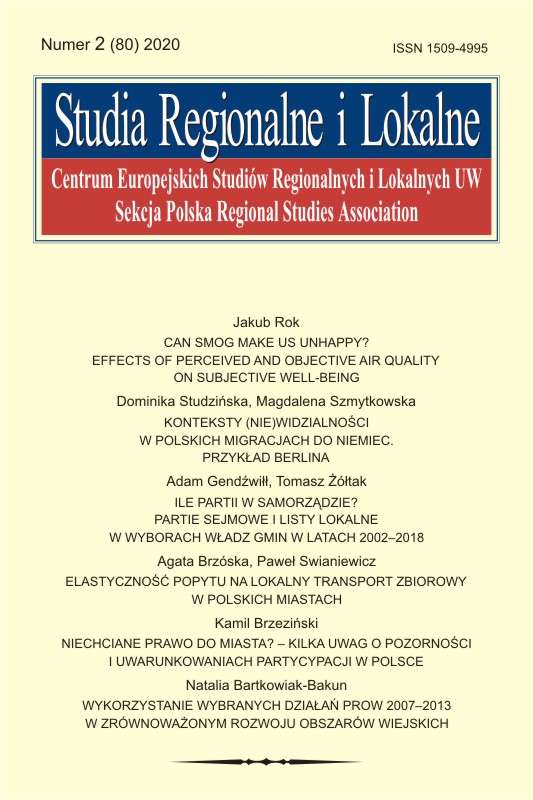 Application of selected measures of the Rural Areas Development Programme for 2007–2013 in the context of sustainable rural development Cover Image