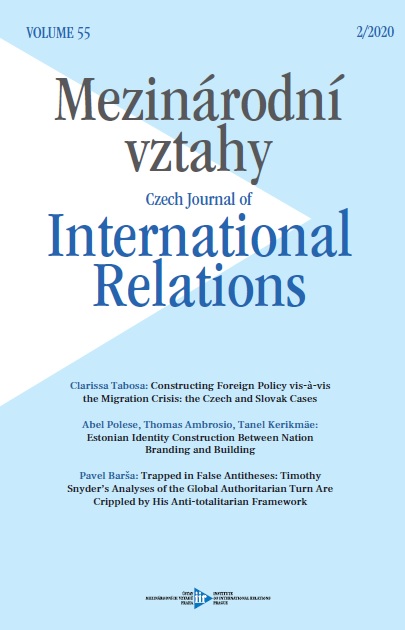 Constructing Foreign Policy vis-à-vis the Migration Crisis: The Czech and Slovak Cases Cover Image