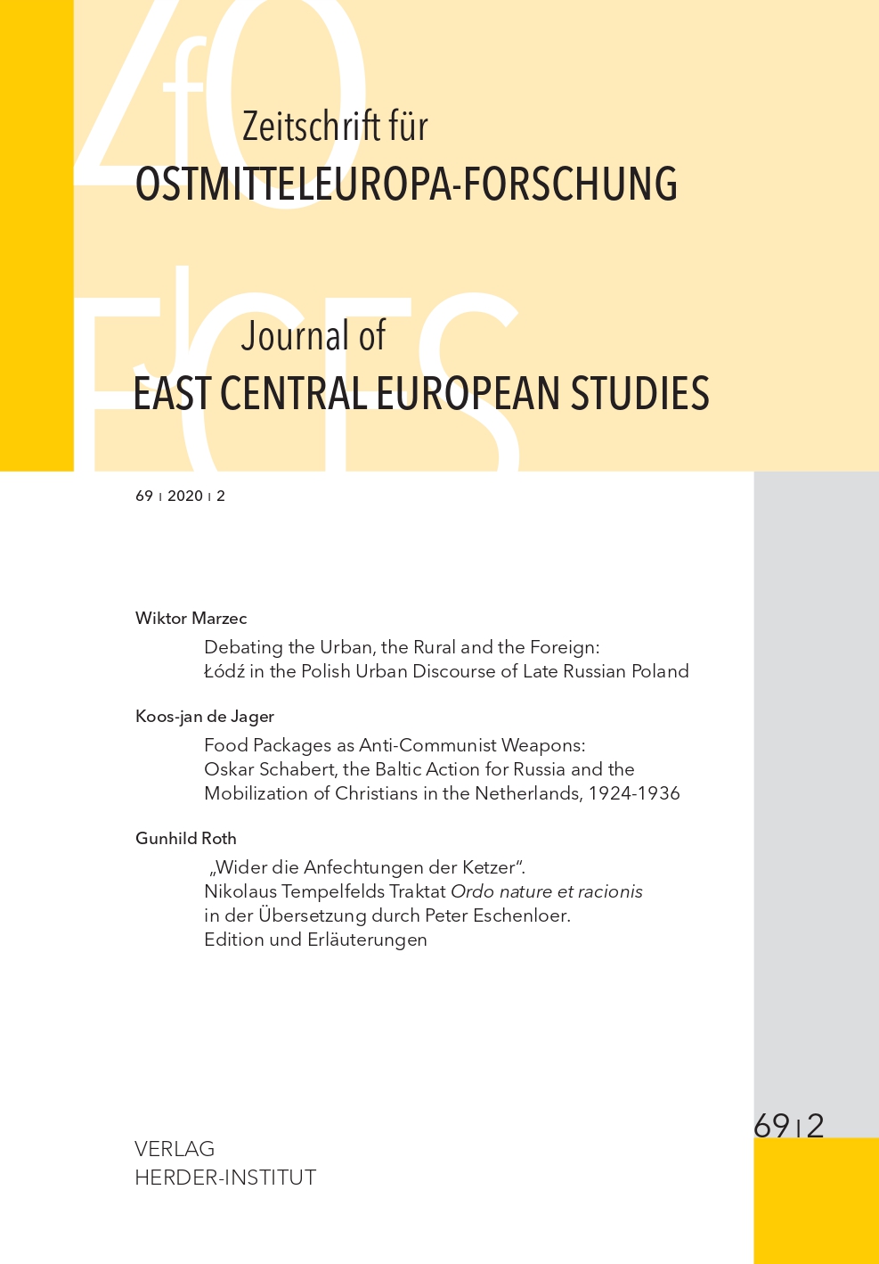 Martin Schulze Wessel: Der Prager Frühling. Aufbruch in eine neue Welt. The Prague Spring as Laboratory. Proceedings of the Annual Conference of Collegium Carolinum Bad Wiessee, 26-29 October 2017. Hrsg. von Martin Schulze Wessel