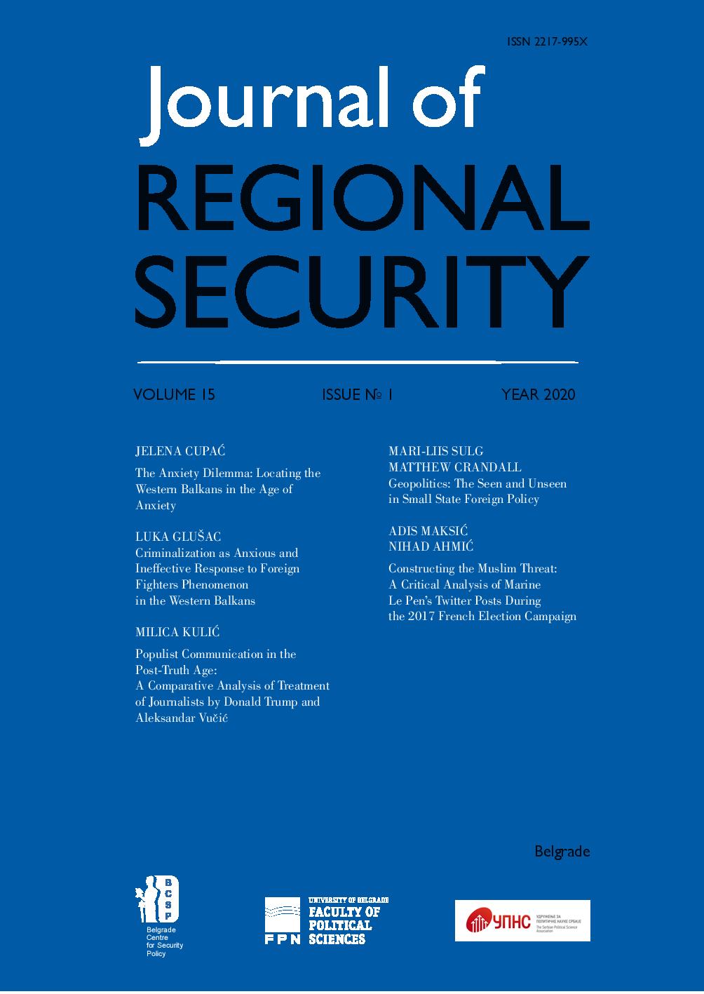 Correction: “The Nordic Region: Can Russia Divide and Rule? Four Russo-Nordic Relations After Crimea and Trump”, (2019, Vol. 14, No. 2, pp. 101−128)