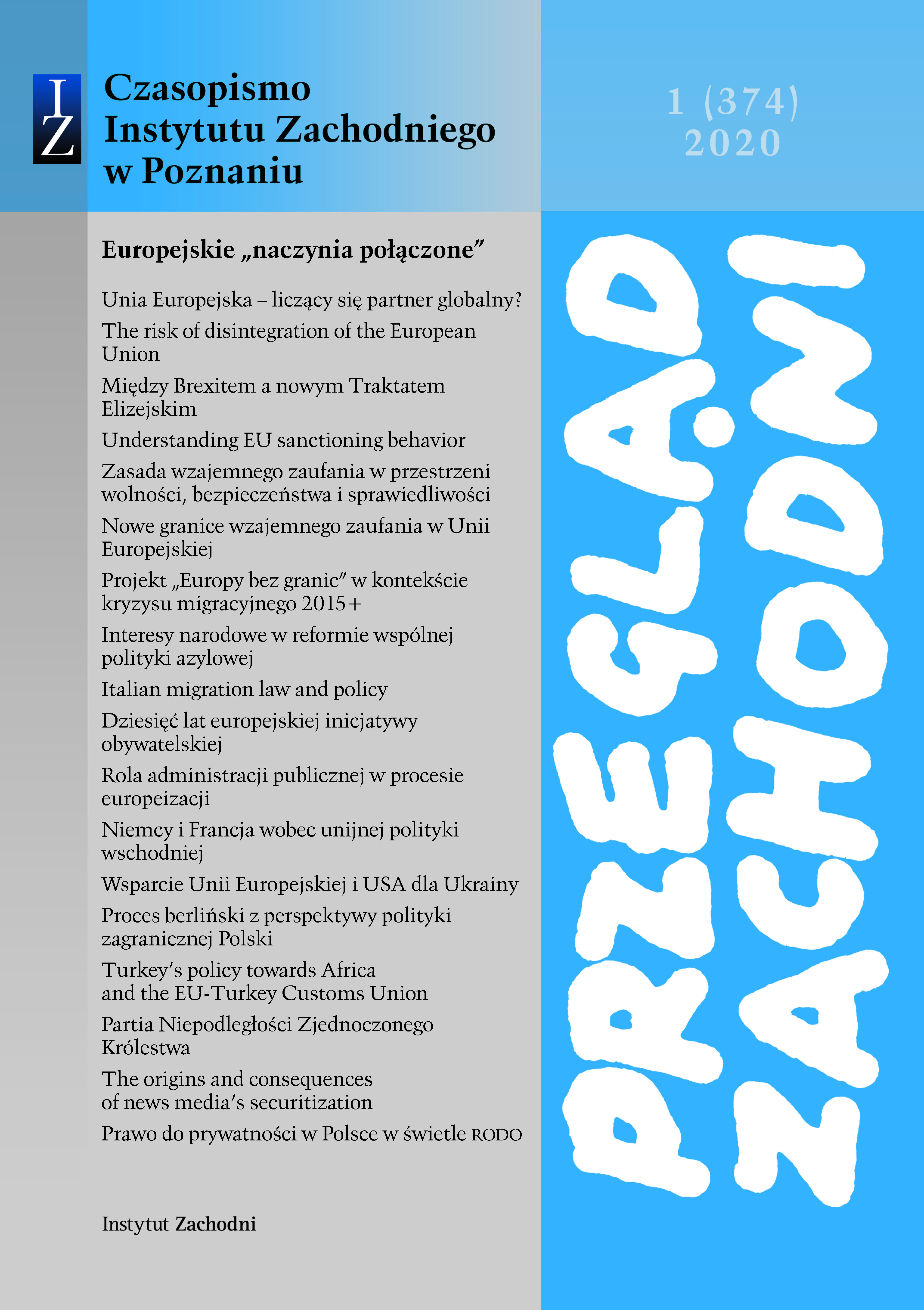 Effectiveness of EU and USA support for Ukraine since 2014 Cover Image