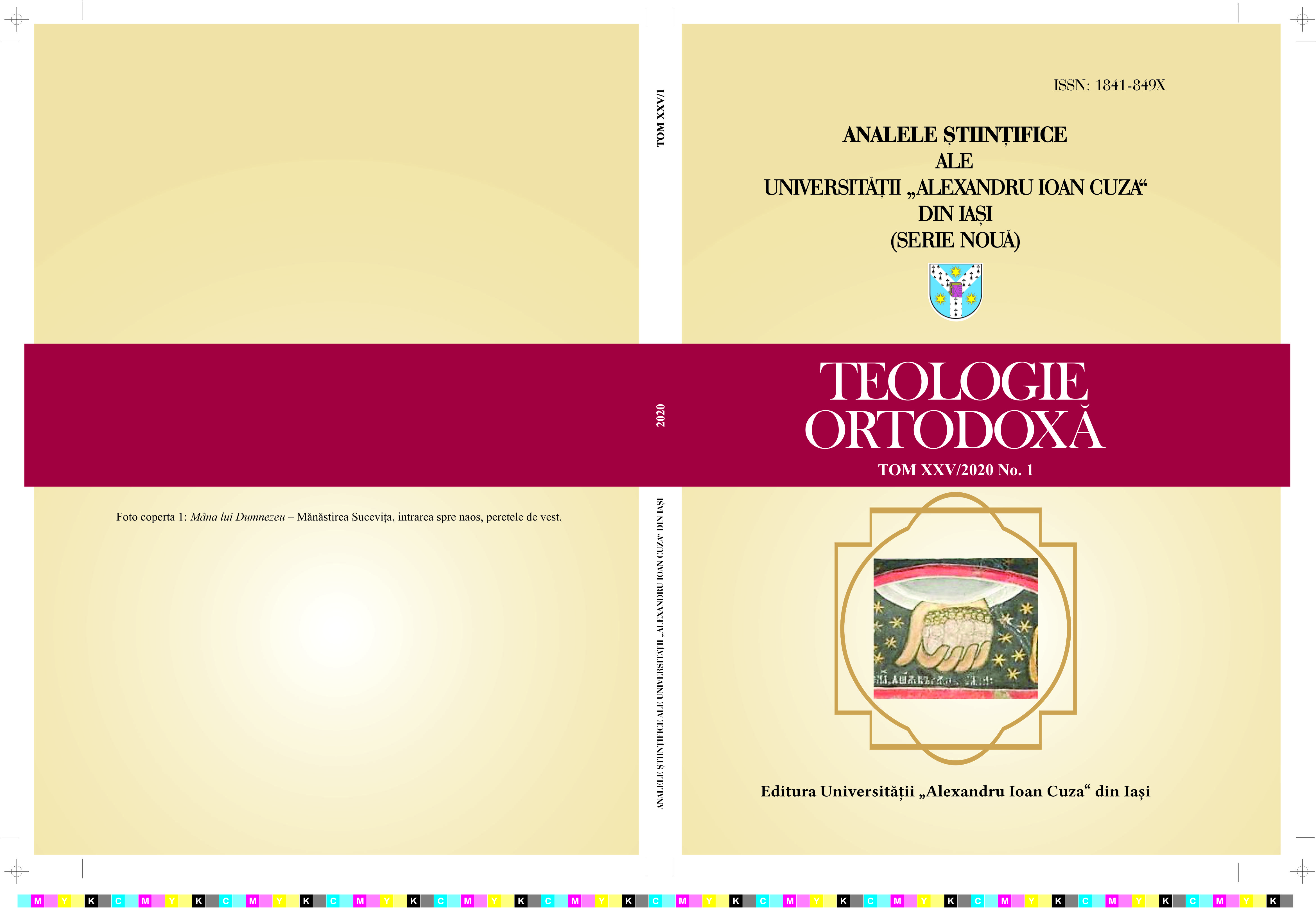 The Theology of Matter – A Matter of Orthodox Theology. Marginal Contributions of Fr. Dumitru Staniloae Cover Image