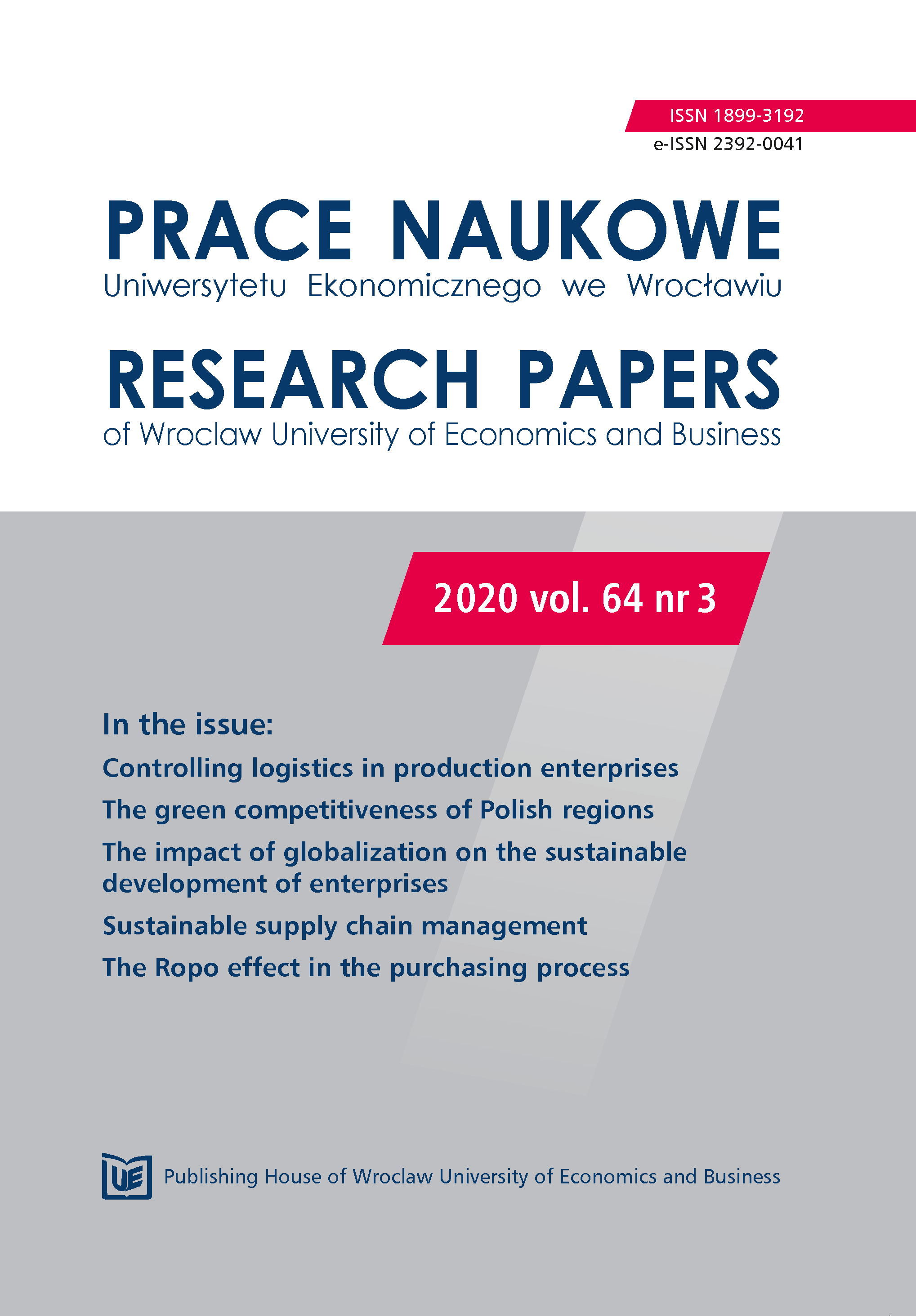 The concept of internalisation of the external costs of transport in the EU’ and its impact on the efficiency of transport systems and the performance of logistics supply chains Cover Image