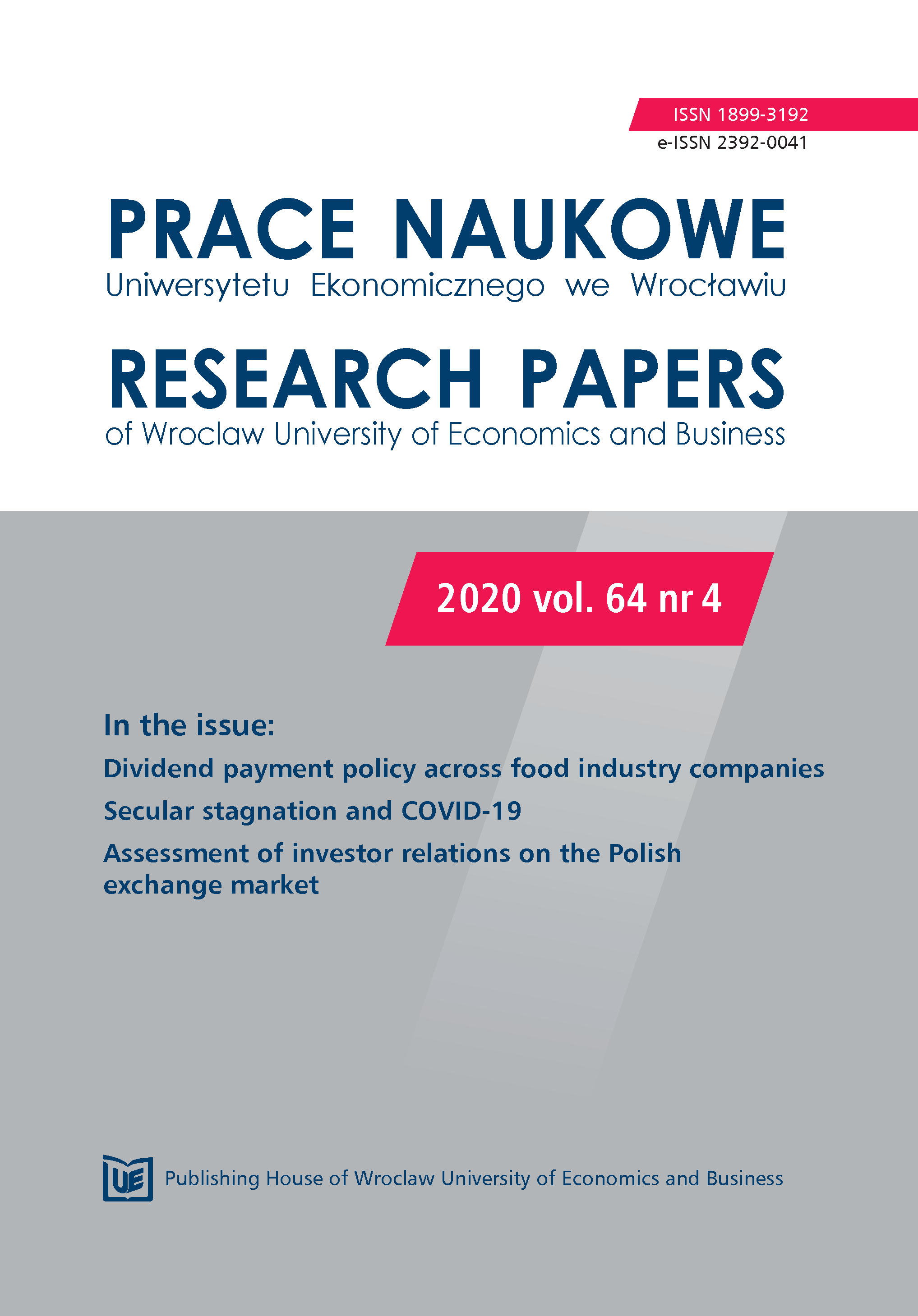 Dividend payment policy across food industry companies – the case of European economies Cover Image