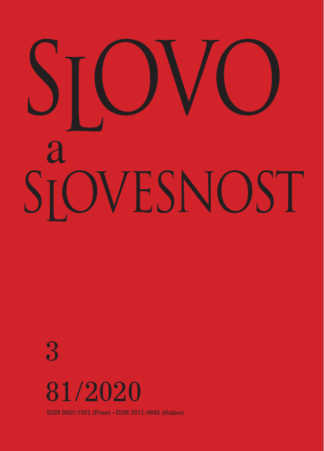 Consonant-vowel combinations in Czech words of foreign origin Cover Image