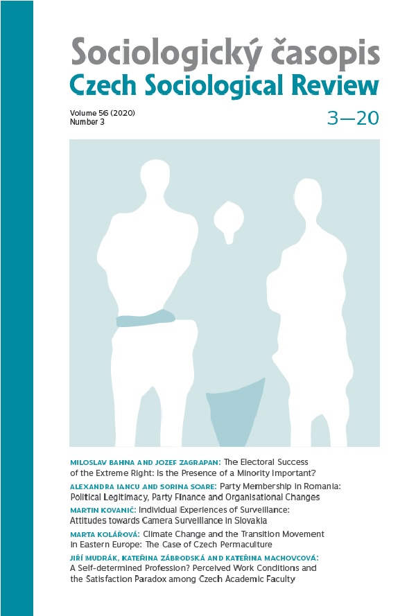 A Self-determined Profession? Perceived Work Conditions and the Satisfaction Paradox among Czech Academic Faculty